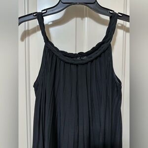 A.B.S. Silk black pleated dress